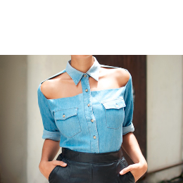 大胆一点，露出锁骨