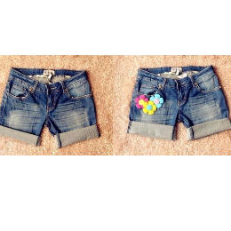 加上三朵小花，更有夏天的感觉