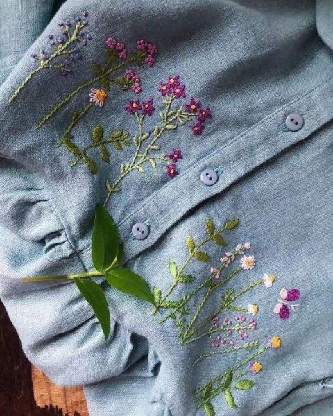 给我的牛仔裙添点春意