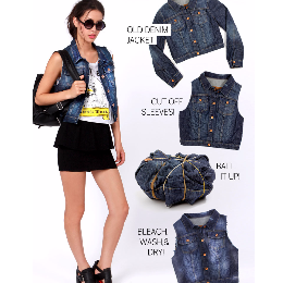 长袖夹克变身帅气马甲