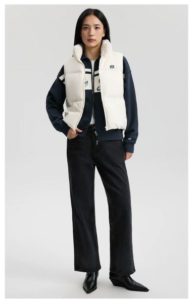 Lee25秋冬新429标准直脚莱卡黑灰色女牛仔裤